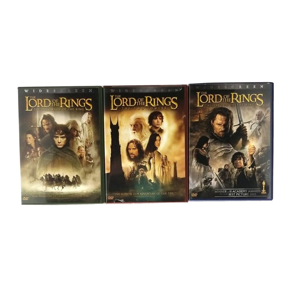 Lord of the Rings Trilogy Widescreen 6 disk set with special bonus features